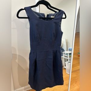JCrew Navy Wool Dress